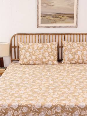 House This Genda Phool Bed Set (Ddh) (Beige) image